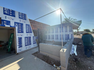 Photo of a home restoration project exterior