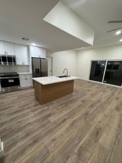 Photo of a restored kitchen after water damage
