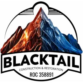 Blacktail Restoration logo vector image