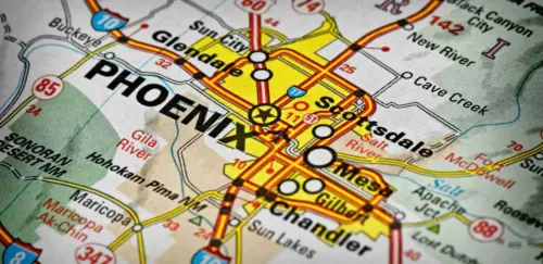 A map photo shows Arizona cities.